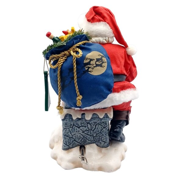 Possible Dreams Clothtique "Rooftop Delivery" Christmas Santa Music Box  #713479 - Picture 6 of 14